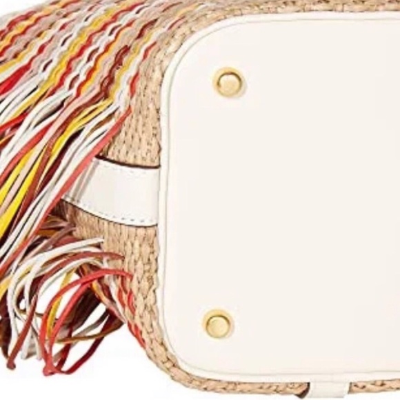 Tory Burch Miller Fringe Mini Bucket Bag✨Brand new - Picture 9 of 16
